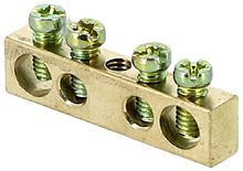 Шина EKF PROxima PEN "земля-ноль" 6х9мм 4/1 4 группы крепление по центру картинка 